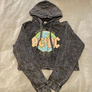 Cropped Band Hoodie